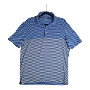 Vineyard Vines Performance Polo Short Sleeve Golf Shirt Mens Medium Blue Stripes